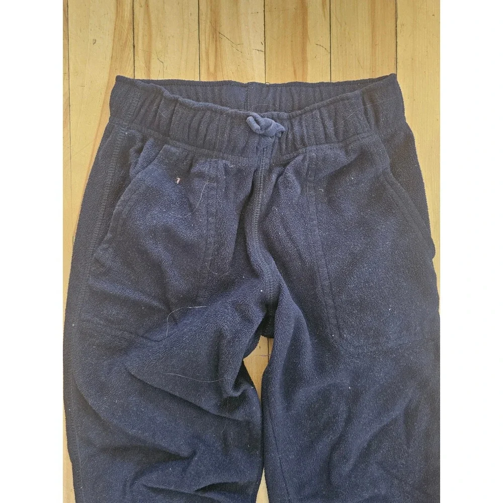 Gymboree Boys Navy Blue Fleece Lounge Pants Elastic Waist Pockets Size M 7-8